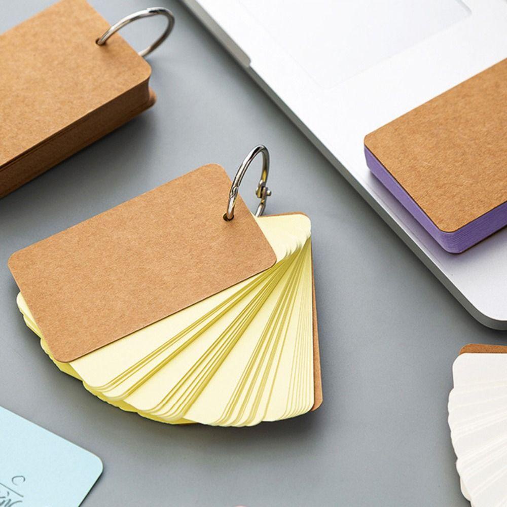 R-flower Memo Pad Hadiah Siswa Hard Cover Dengan Ring Metal Mini Notebook