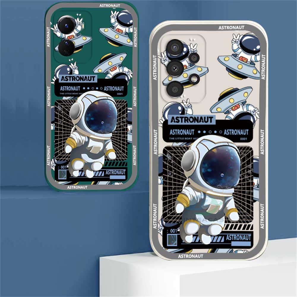 Casing ip iPhone 14 Pro MAX 14Pro 14plus 13ProMax 12 12ProMax 11 11Pro 11ProMax X XS MAX XR Astronot Pesawat Luar Angkasa Silikon Lembut Case Ponsel Binteacase