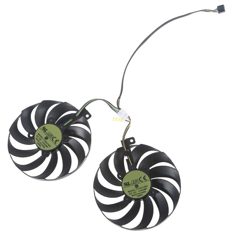 Kipas VGA Pendingin Kartu Grafis BT T129215Su Kipas Cooler Fan 4Pin 12V 0.5A Untuk RX5600