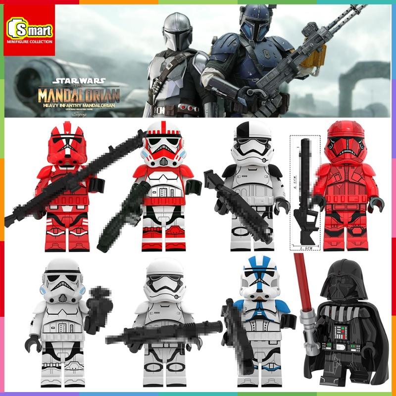 Star Wars Seri Boneka Mini Darth Vader Obi-Wan Anakin Imperial Stormtroopers Death Guards Mainan Blok Bangunan Rakitan Puzzle