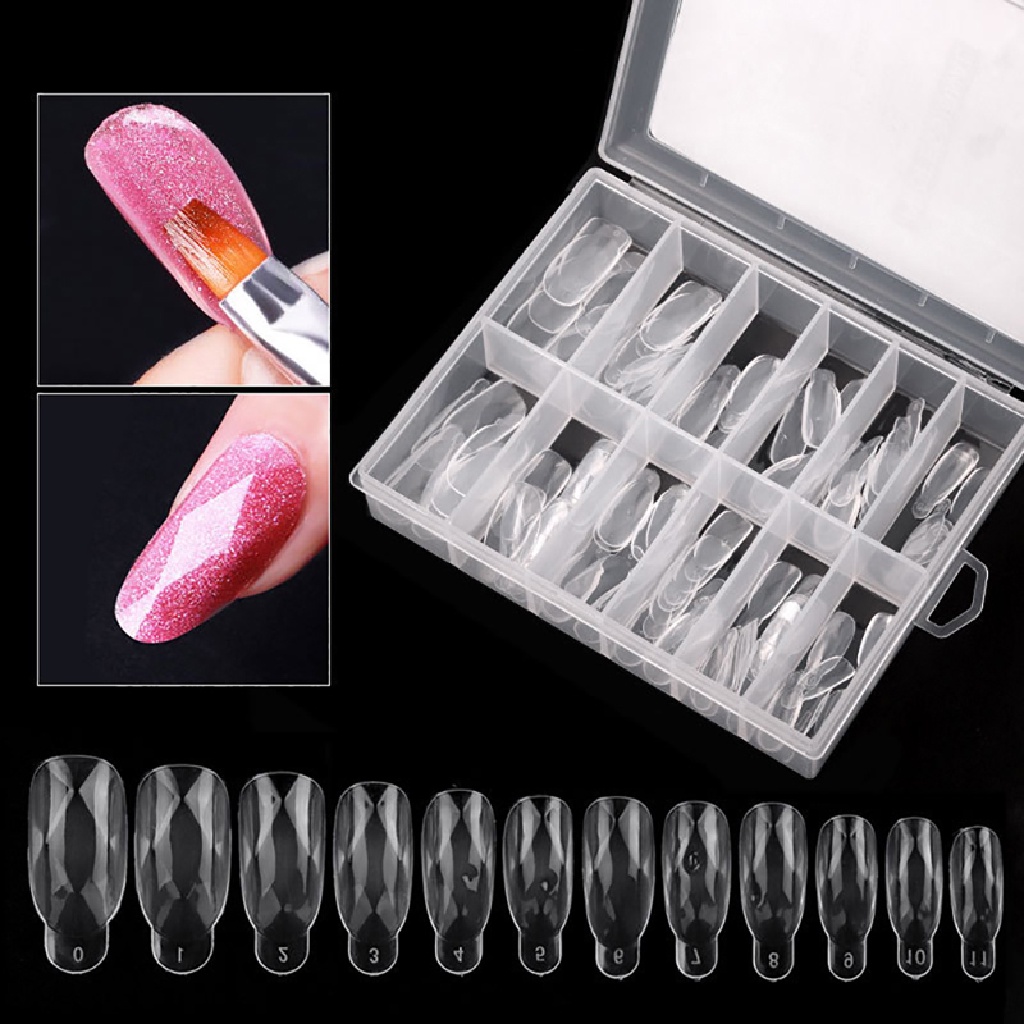 Beyen 120Pcs Nail Mold Tips Nail Dual Forms Finger Extension Nail UV Extend Gel Nails ID