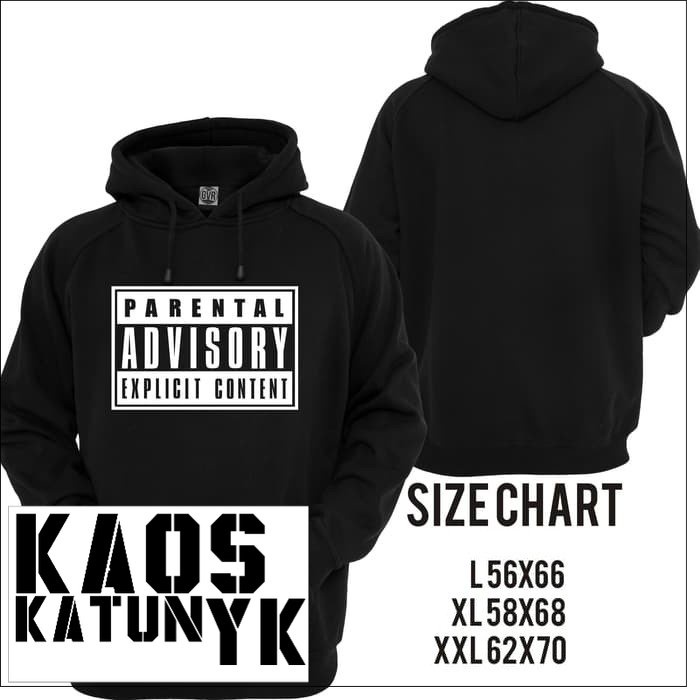 JUMPER HOODIE PARENTAL ADVISORY cotton