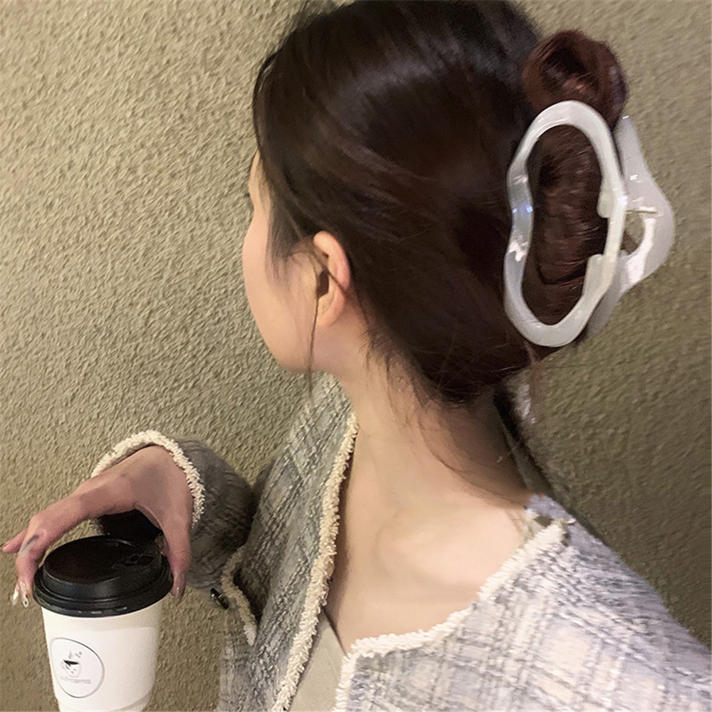 Ins Temperamen Klip Hiu Tidak Teratur Untuk Wanita Gadis Jepit Rambut Aksesoris Rambut Fashion