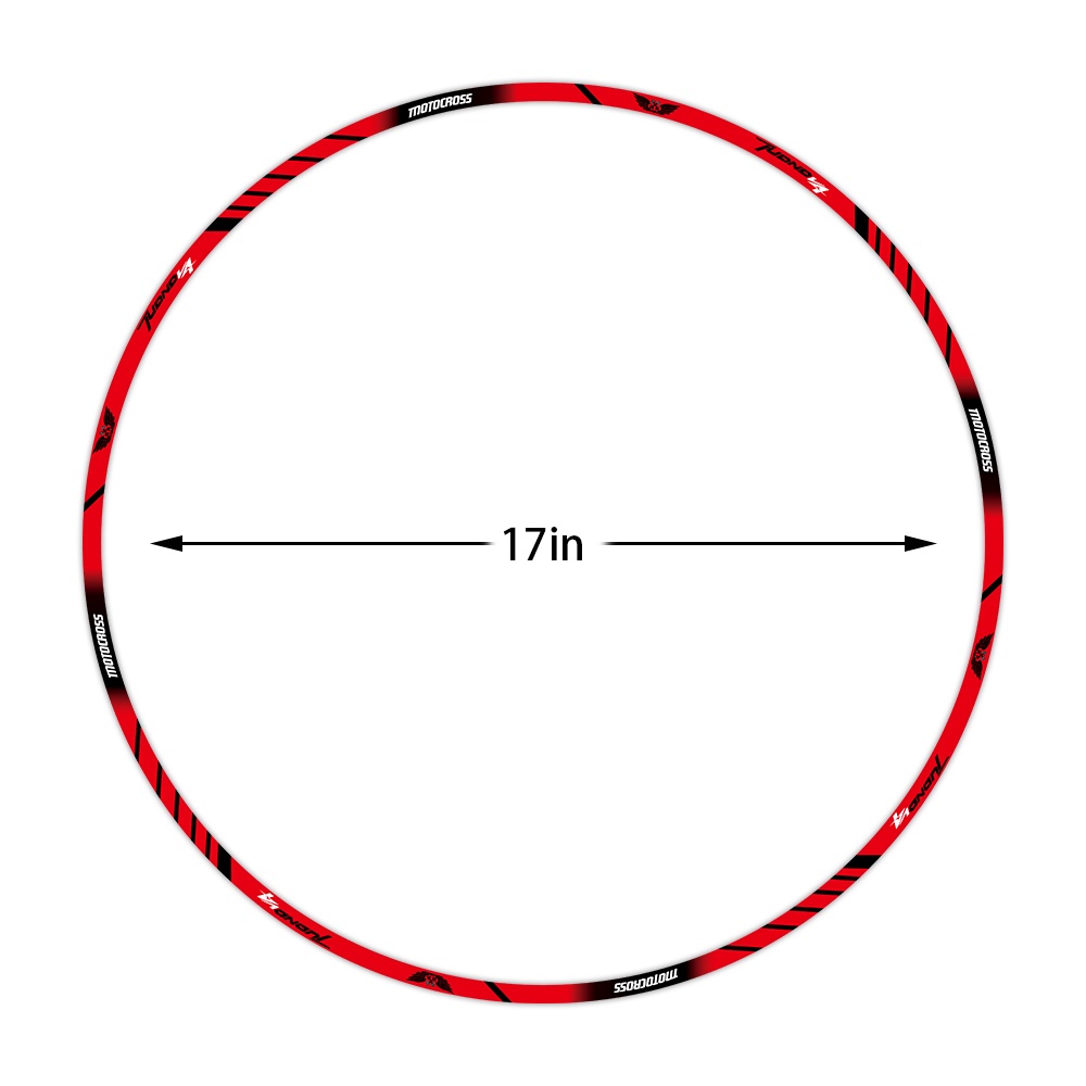 Stiker Roda Reflektif Motor Honda Suzuki Stiker Hias Lokomotif Ban Pinggiran Dalam Sticker Cover Scratch Stiker Anti Air Tabir Surya Decal