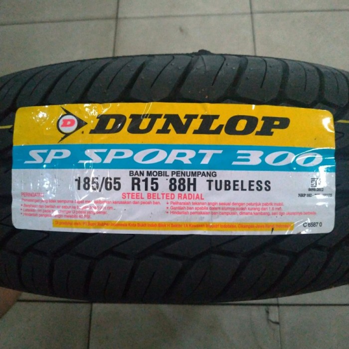 Dunlop SP Sport 300 185 65 R15 88H Ban Mobil Oem Honda Mobilio Ertiga