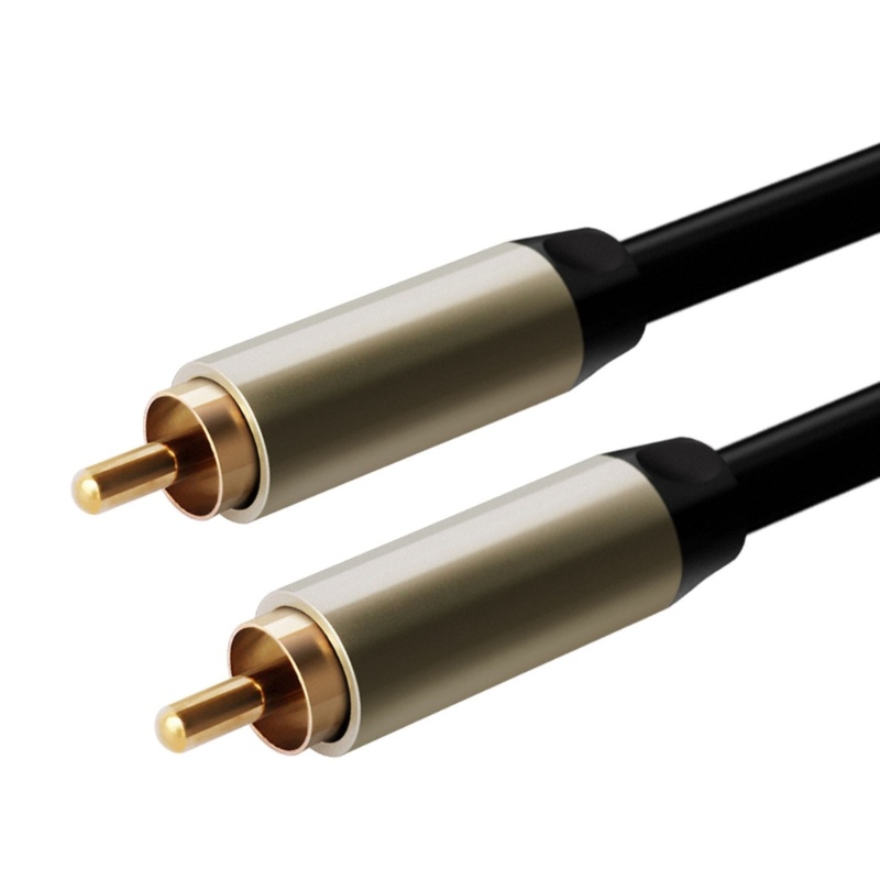 Zzz RCA Kabel Coaxial Digital RCA Male to Male SPDIF Digital Stereo Cable Kabel RCA Untuk Home Theater HDTV