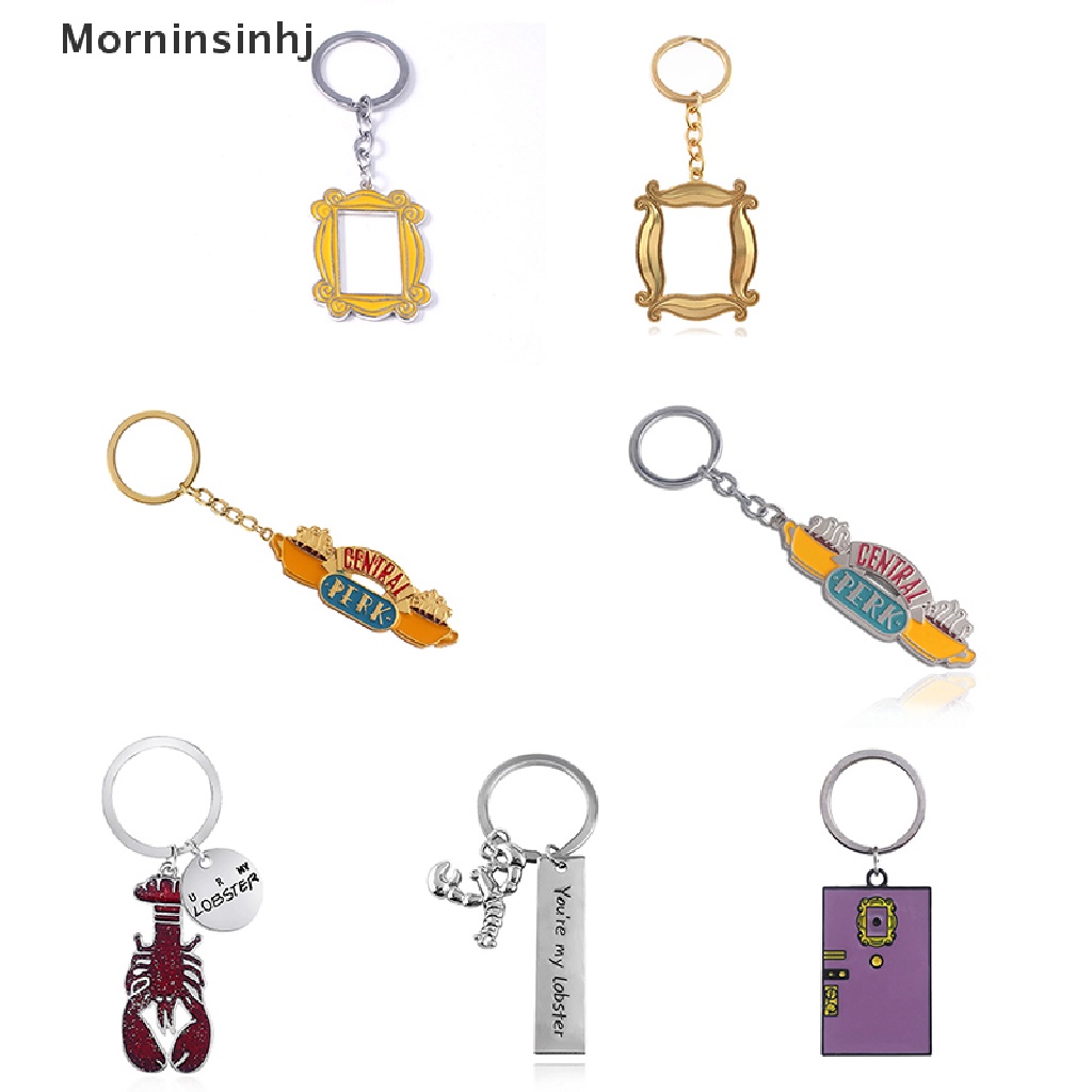 Mornin Teman TV Bingkai Foto Gantungan Kunci Taman Keyring Pintu Lobster Liontin Hadiah Mobil id