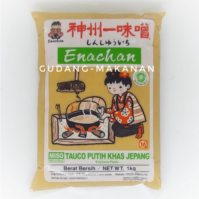 

[Ready Stock]cod Enachan Shiro Miso Paste- Pasta Miso- Tauco Putih Jepang 1kg HALAL