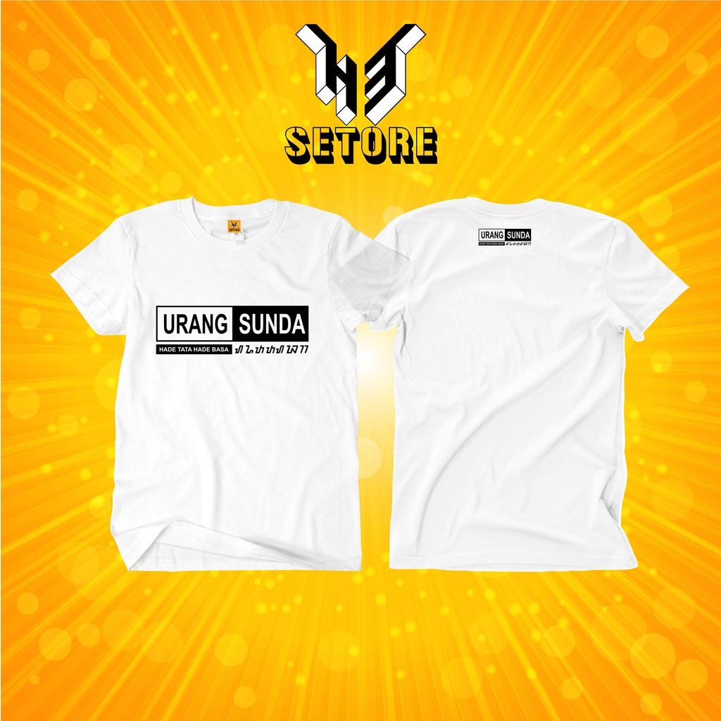 Kaos distro Pria Kaos Urang Sunda fiksi Baju Urang Sunda