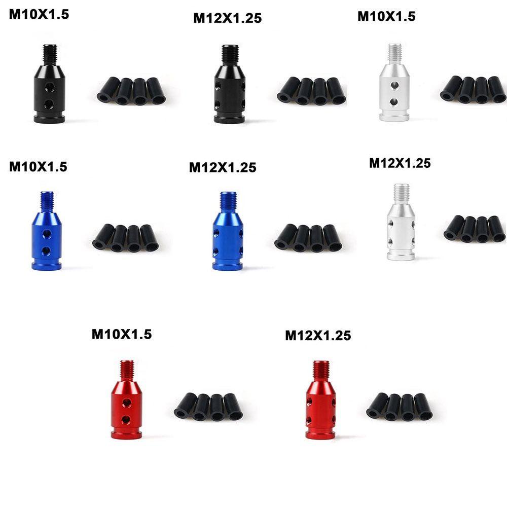 POPULAR Shift Knob Adapter Univsersal Untuk M10x1.5/M12x1.25 Konverter Tuas Gigi Bahan Aluminium Alloy