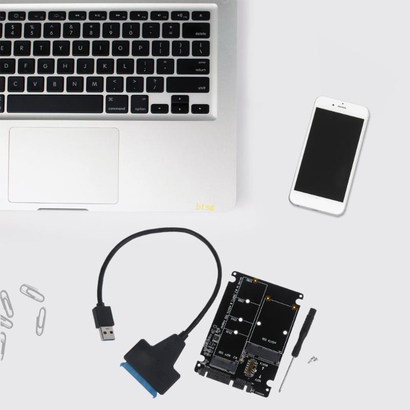 Btsg mSATA Atau Untuk M.2 NGFF SSD Ke Adaptor 2.5-Inch Untuk Bracket Frame w/Aluminium