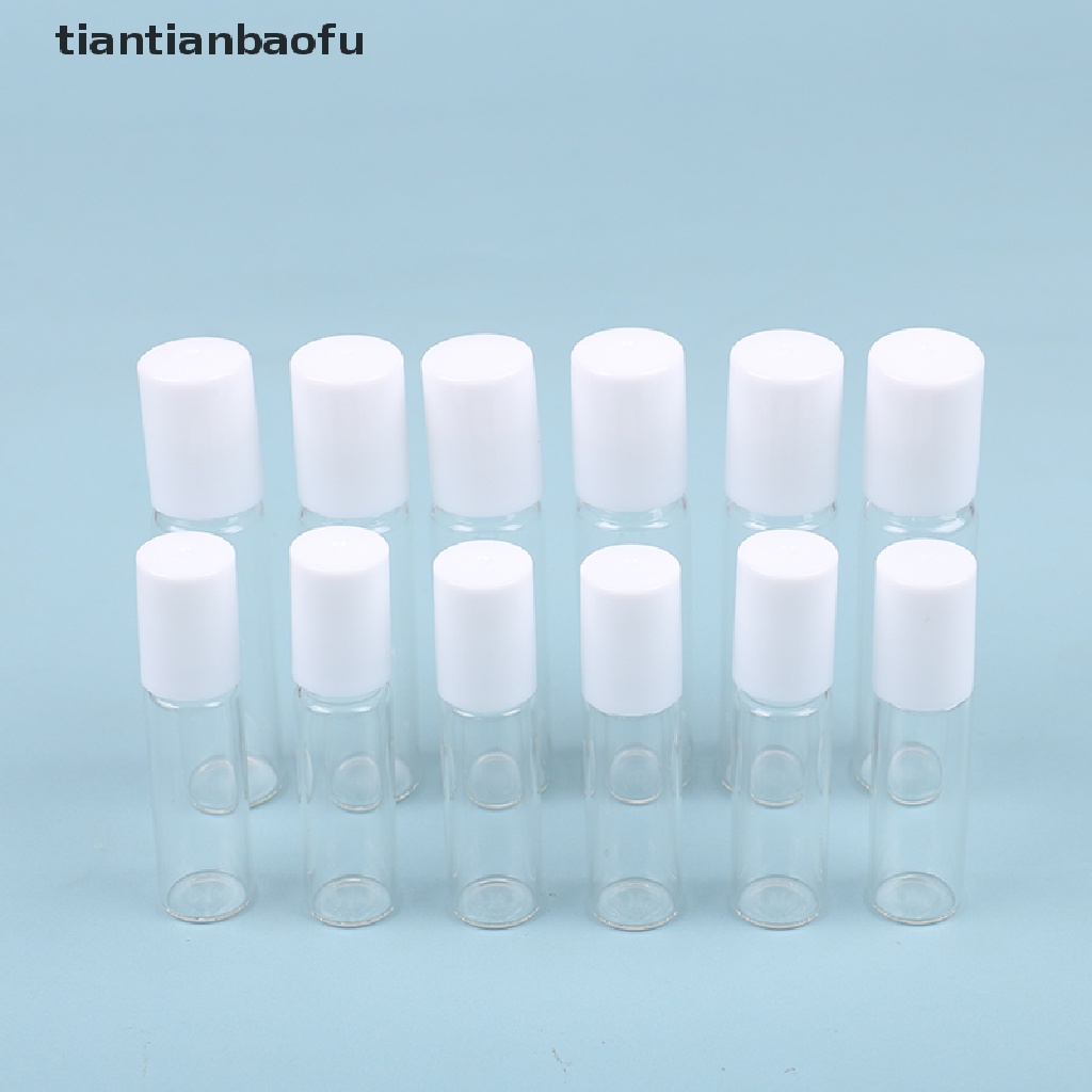 [tiantianbaofu] 5ml/10ml Roller Bottle Botol Kosong Isi Ulang Kosmetik Kaca Butik