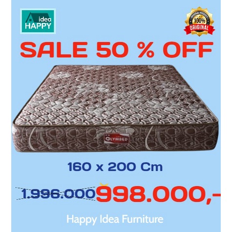 𝗛𝗮𝗽𝗽𝘆 𝗜𝗱𝗲𝗮 - SALE 50% OFF  Springbed Murah Springbed Bigland Full Per Springbed Olymbed Dijamin Ori 100 % Garansi 10 th