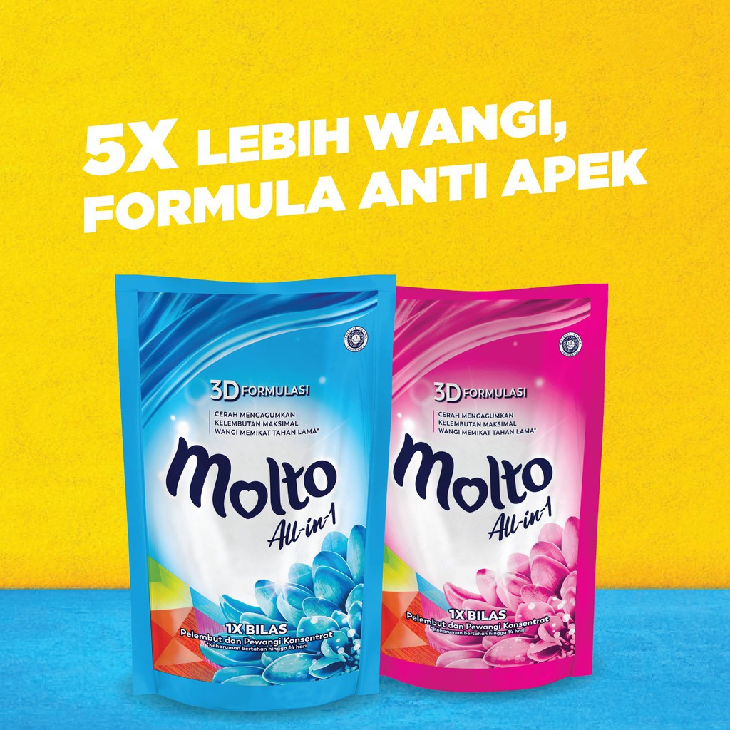 Molto All in One Pelembut & Pewangi Pakaian 680 ml