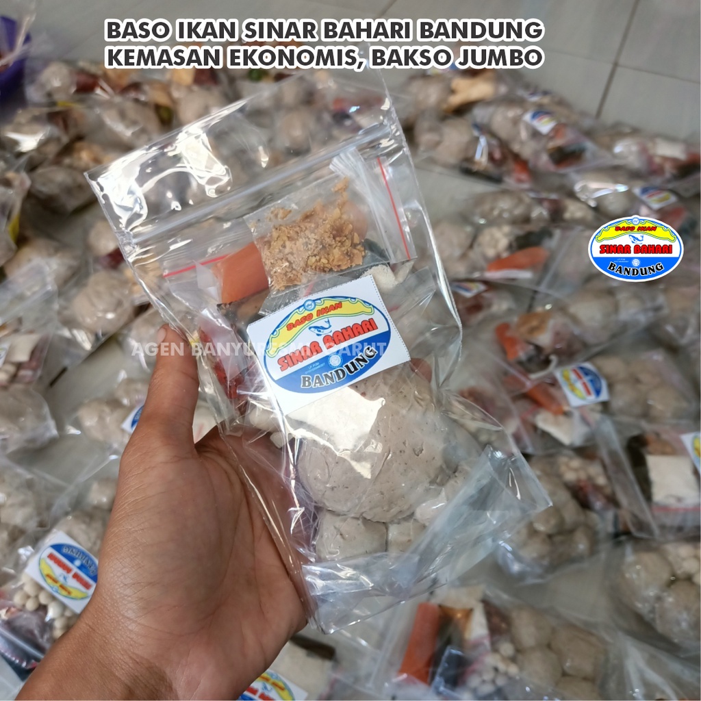 BAKSO / BASO IKAN SINAR BAHARI BANDUNG Kemasan Ekonomis Bakso Ikan Jumbo Isi Tetelan