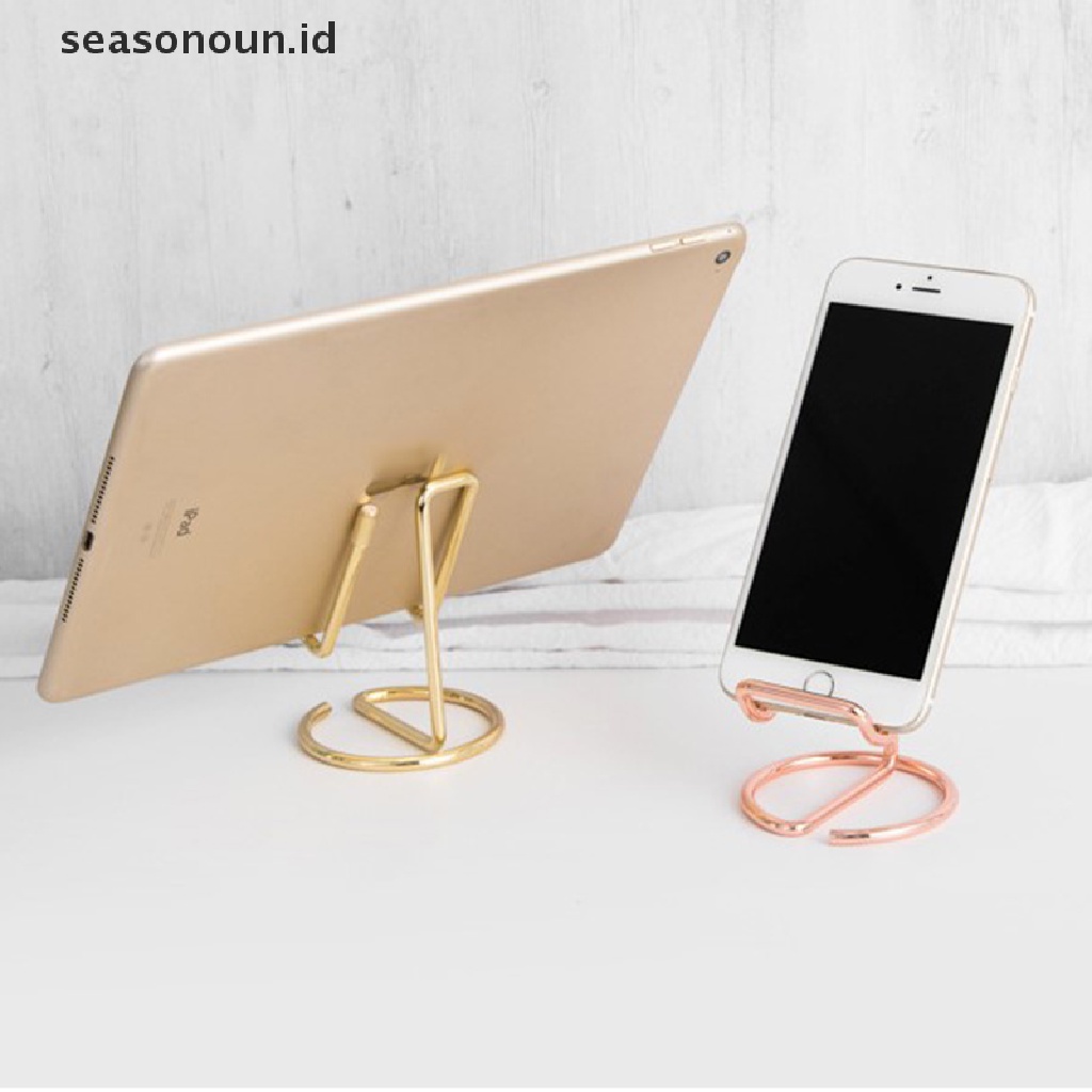 Seasonoun 1pc Adjustable Tablet Handphone Desktop Phone Stand Tablet Dudukan Meja.
