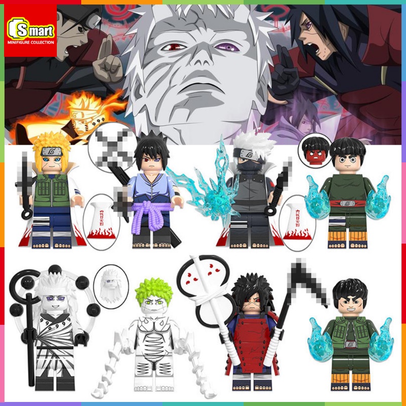 Naruto Anime Generasi Ke Empat Naruto Wave Feng Shuimen Uchiha Ban Sasuke Hatake Kakashi Figure Blok Bangunan Mainan