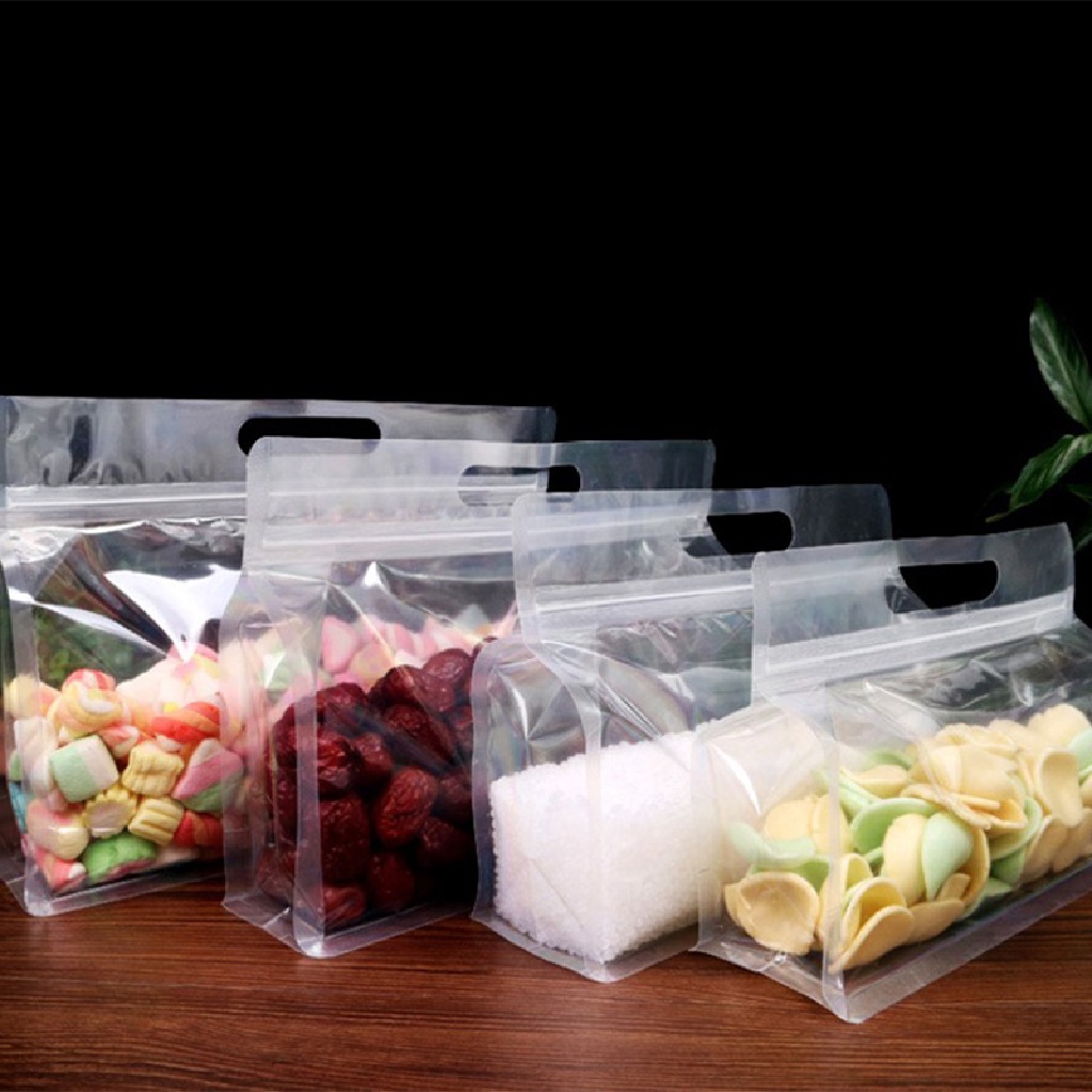 Prt 1Pc Kantong Makanan Buah Ziplock Waterfroof Storage Bags Kantong Makanan Kulkas Snack PRT