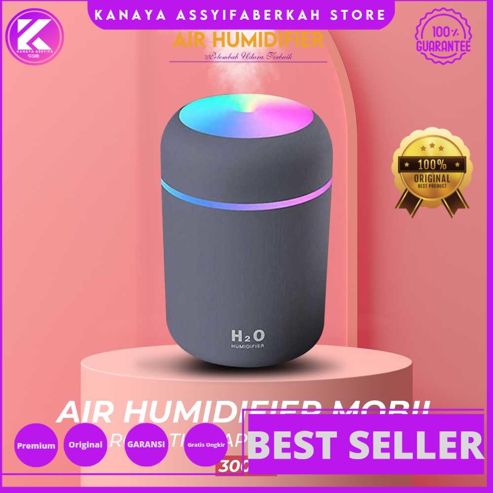 Kesoto Air Humidifier Pelembab Udara Dan pewangi Ruangan Mobil Aromatherapy Oil Diffuser 300ml - DQ-107