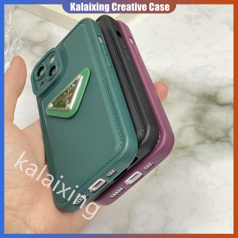 IPHONE Casing Ponsel Bentuk Prada Untuk Iphone14 Pro Max13 12 11 ProMax Xs Max Xr X Xs Casing Hard Red Soft Back Cover