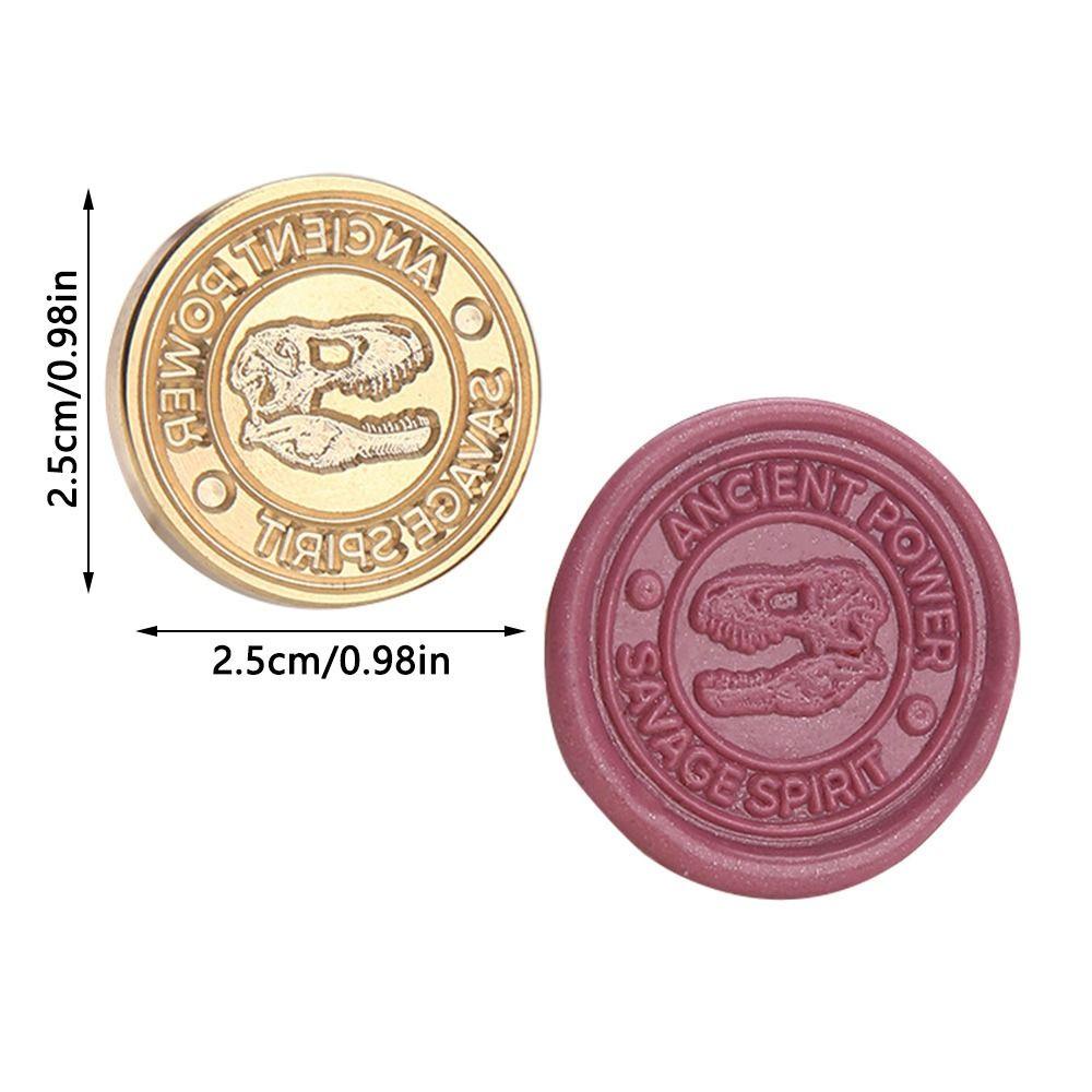 R-flower Seal Copper Head Hias Undangan Diy Amplop Undangan Dinosaurus Sealing Wax Stamp