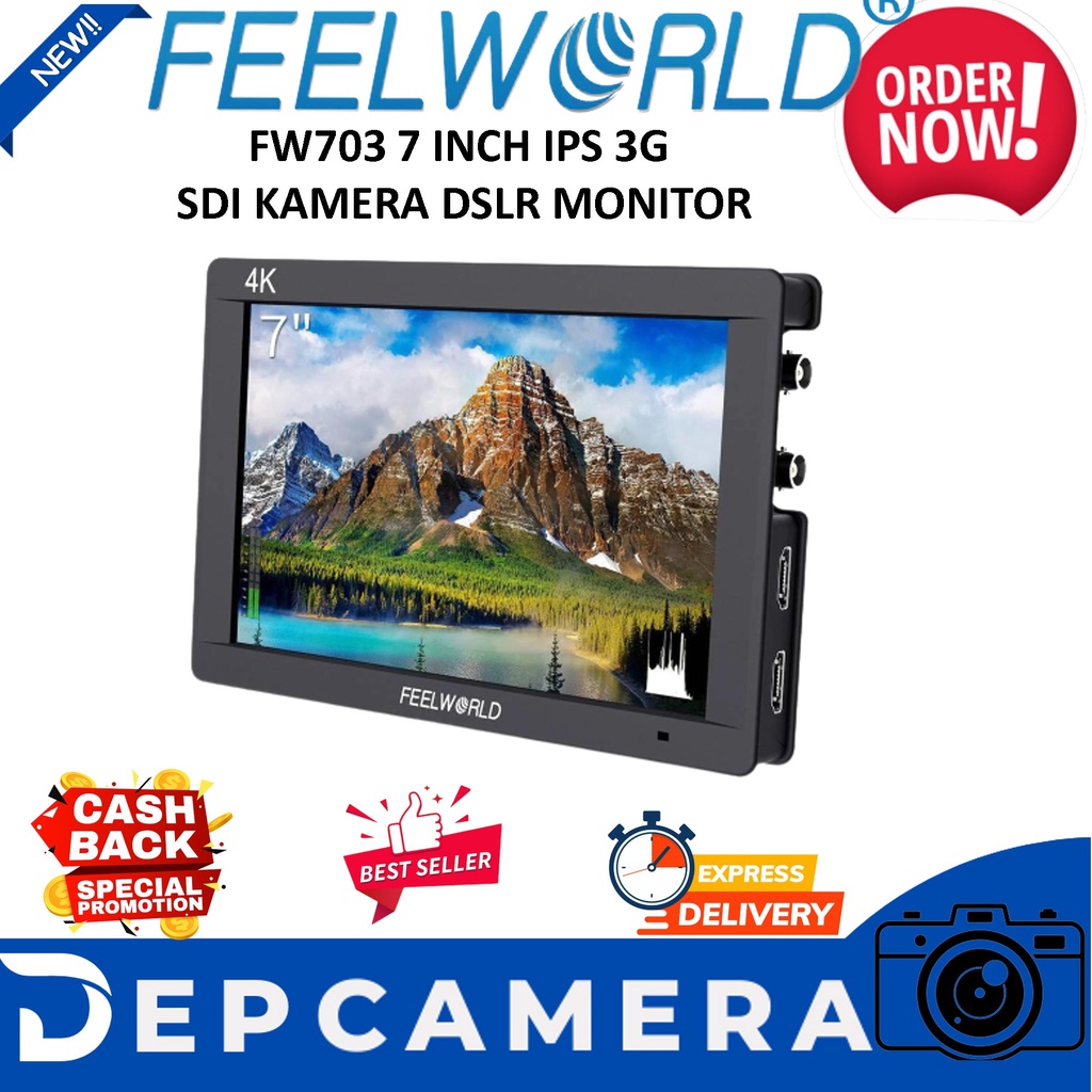 FEELWORLD FW703 7 INCH IPS 3G SDI KAMERA DSLR MONITOR