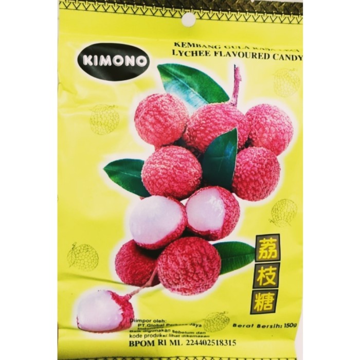 

permen leci kimono lychee candy 150 gr/kimono lychee candy KM