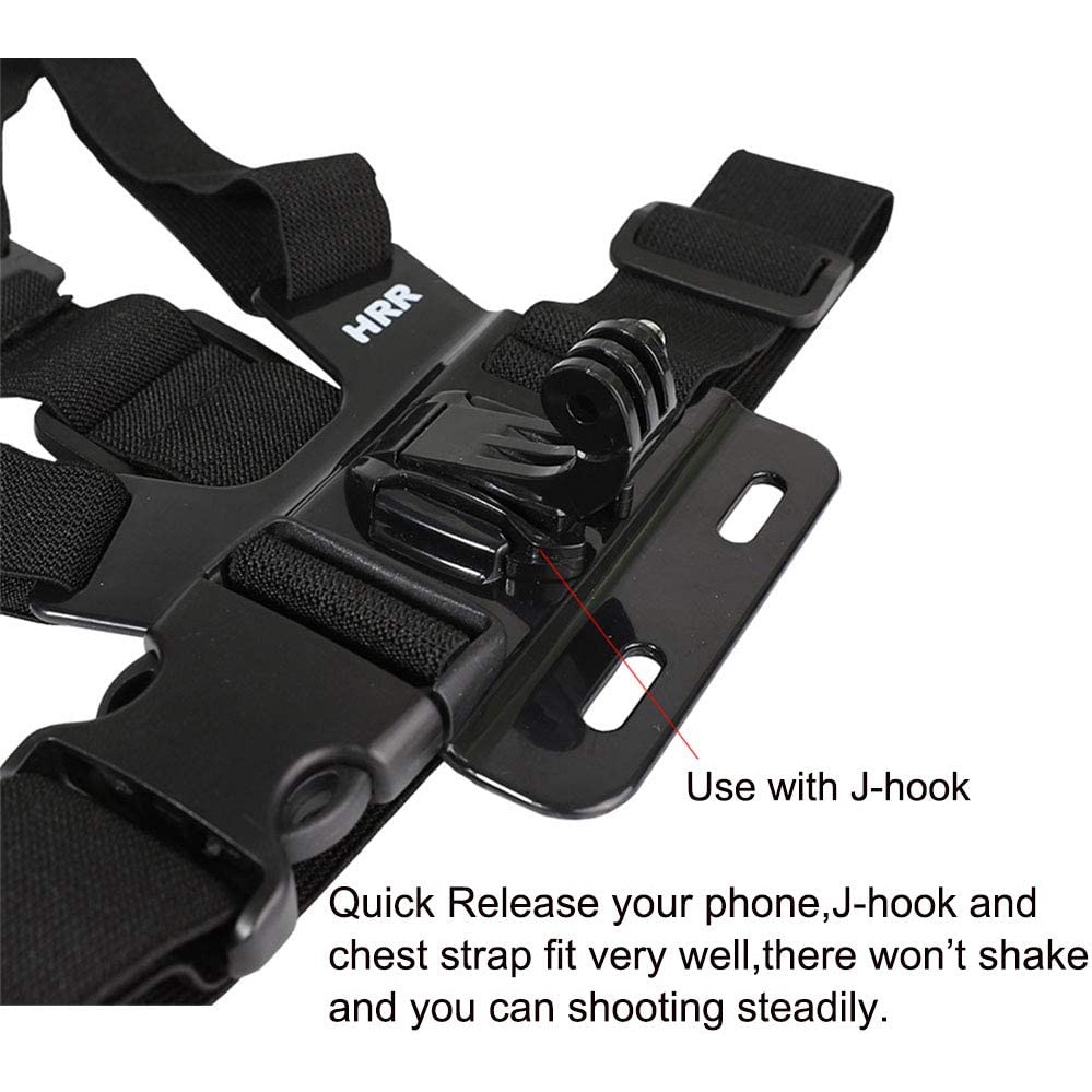 Chest Strap Phone Holder Handphone Tali Dada HP Camera Mount Body Belt Holder Clip Clamp