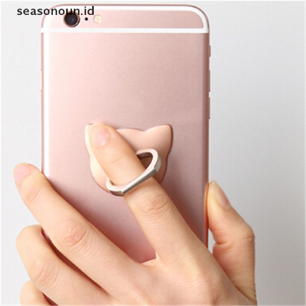 Tempat Kucing Seasonoun Animal360° Ring Stand Finger Untuk Handphone Smart Phone.