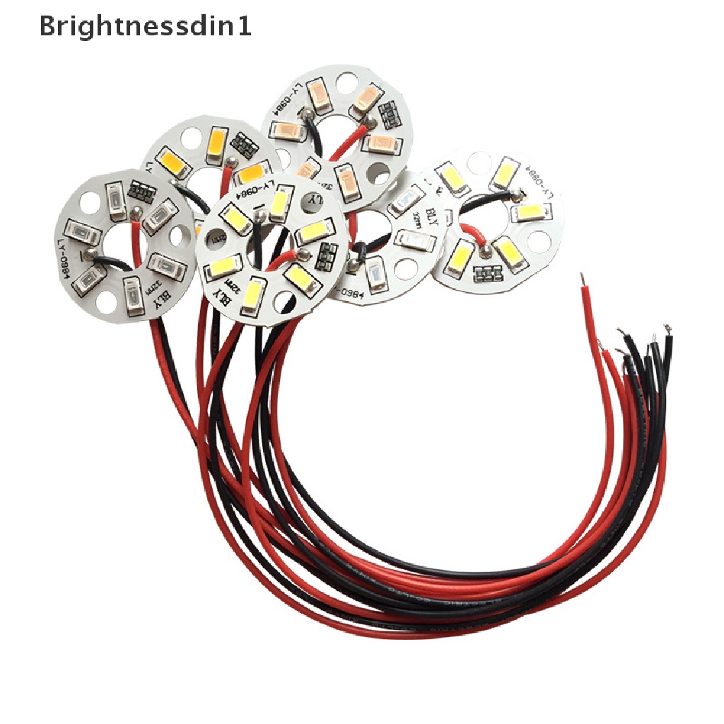 [Brightnessdin1] Kecerahan Tinggi LED 5730SMD 3W 5V Color Lamp Beads Night View Bohlam Hias Butik