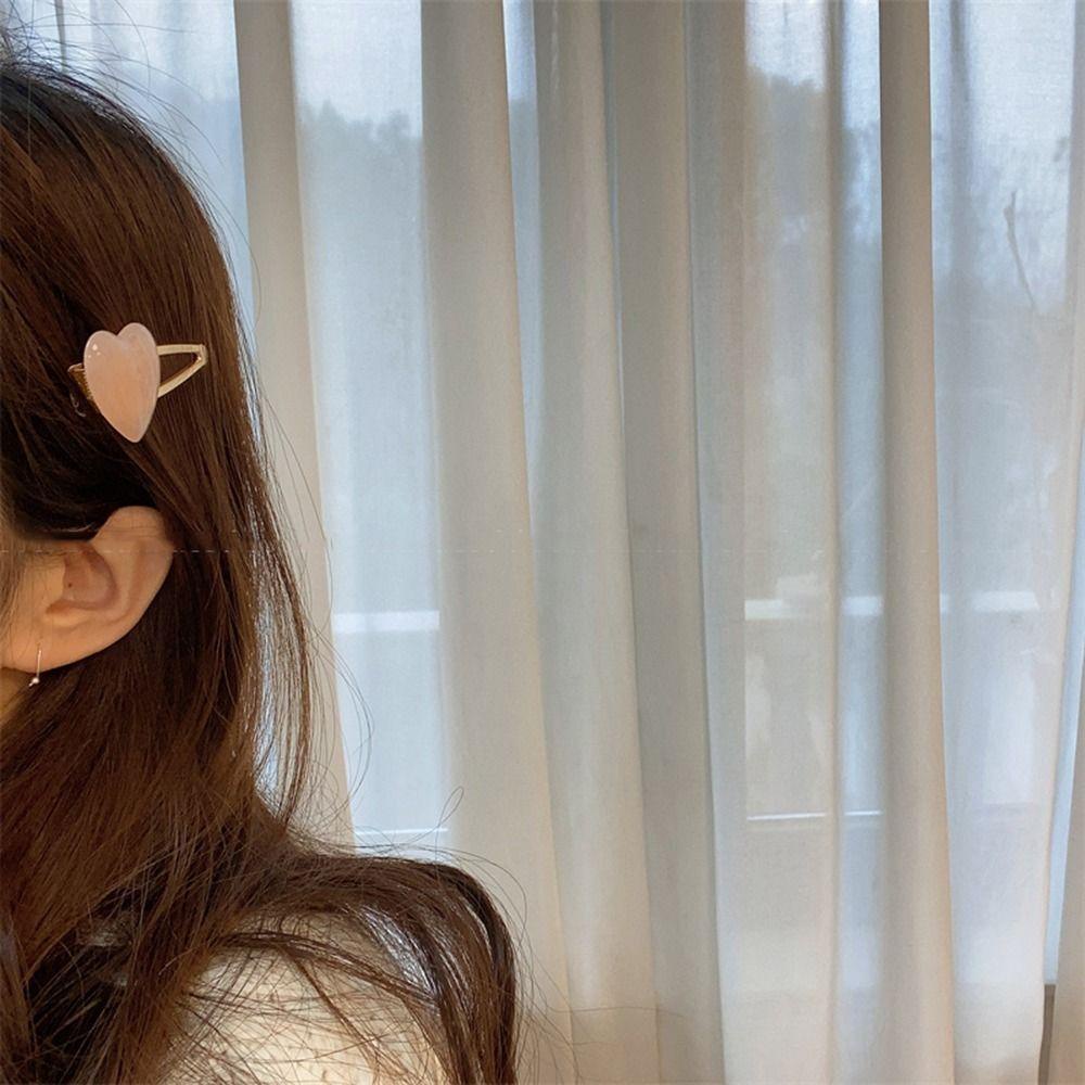 Agustina Jepit Rambut Cinta Hati Imut Manis Muticolor Hiasan Kepala Berongga Untuk Wanita Hair Barrettes