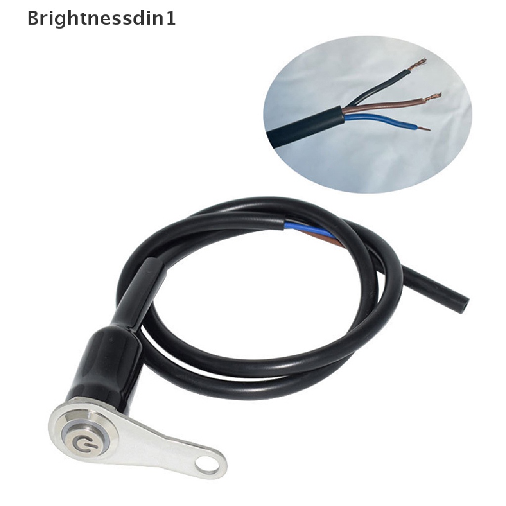 [Brightnessdin1] Saklar Motor LED Waterproof 12V Fog Light Lamps Lampu Klakson Motor Push Button Butik