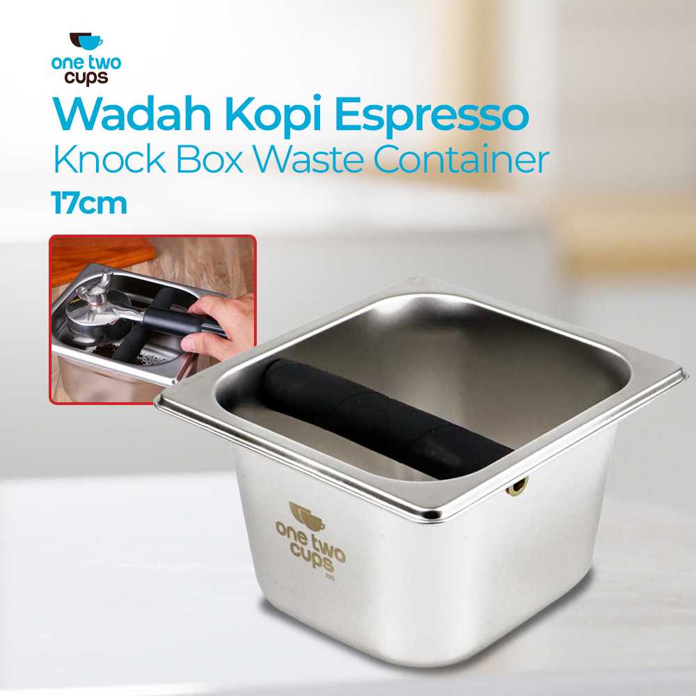 (BISA COD) FTIHSHP  Wadah Kopi Espresso Knock Box Waste Container 17.6 cm - KB3