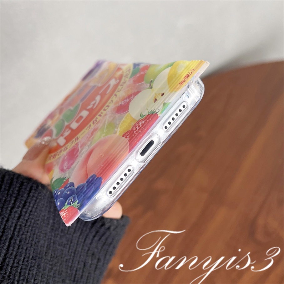 OPPO A77 A77s A57 A76 A96 A16 A16s A16k A15 A15s A54 A74 A55 A95 A94 A93 A53 A33 A32 A5 A9 2020 A5s A3s Reno 7Z 6Pro F11 F9Pro Fruit Candy Bag Phone Case TPU Soft Cover Pelindung