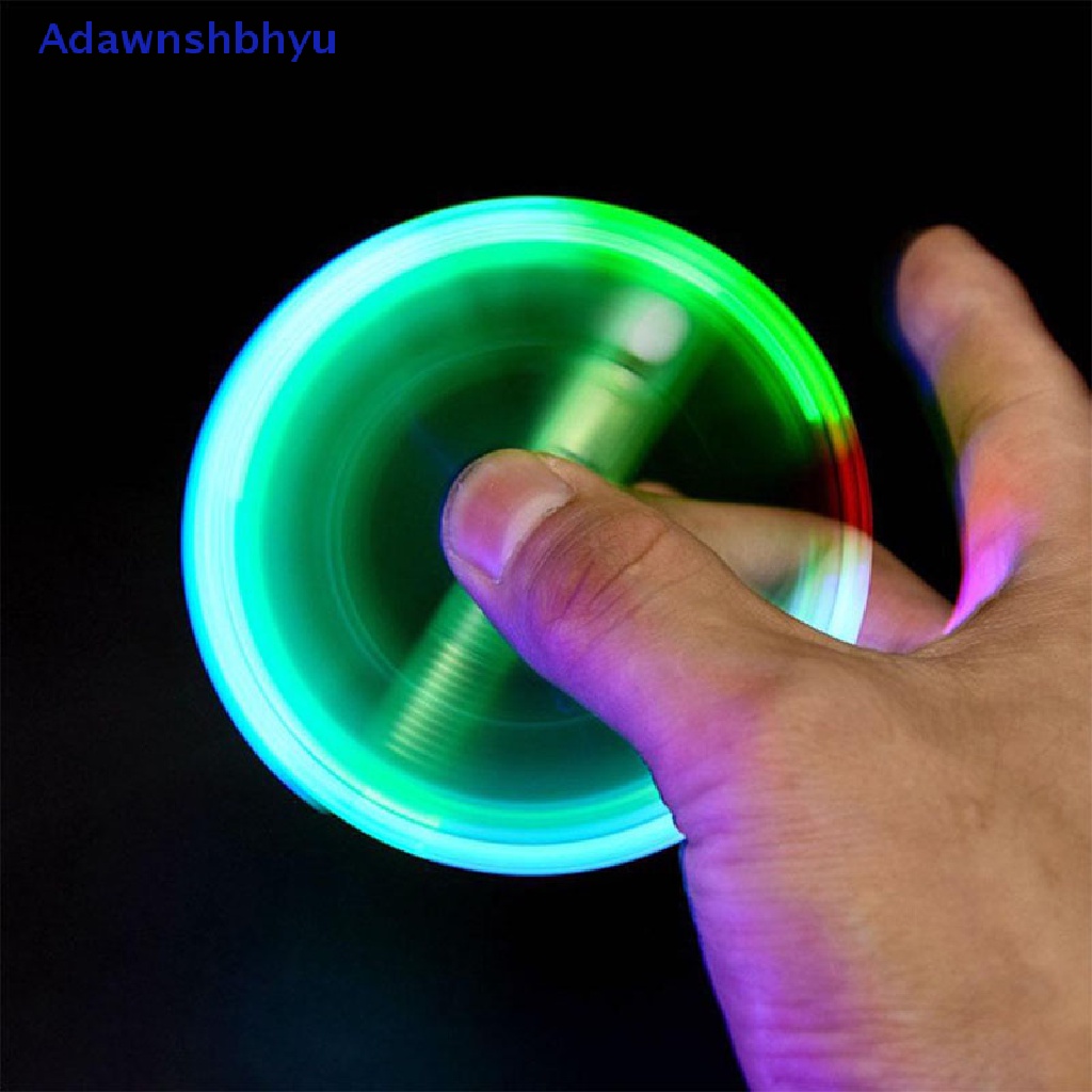 Adhyu Baru 2in1 Hand Spinner LED PEN Light Fidget Spin Autism Gyroscope Glow dark ID