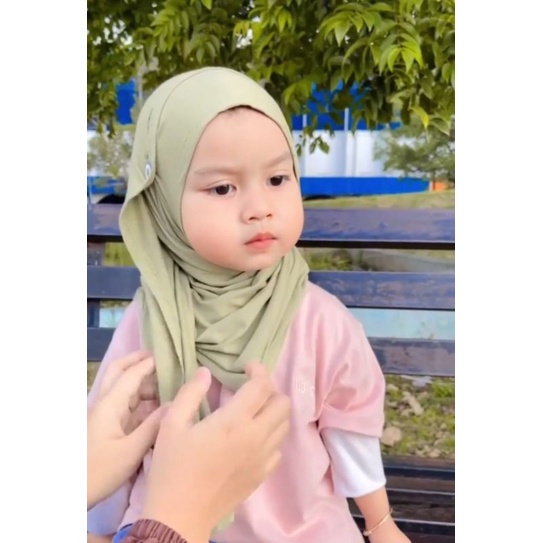 PASHMINA KANCING ANAK INSTAN