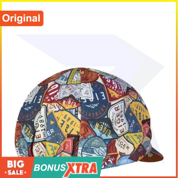 Topi Sepeda  FLECKEN CC Cycling CAP Blue Biru 91000 6956 Ori EIGER 1989