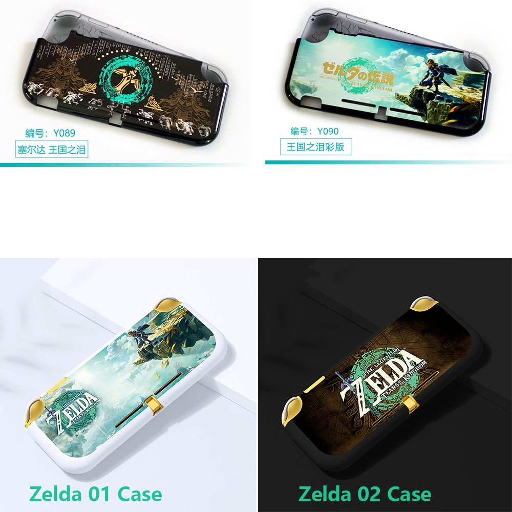 Nintendo Switch Lite Case Zelda Tears of Kingdom Casing Pelindung Fullcover Case Untuk Nintendo Switch Lite Pokemon Zelda Mario Tema NSL Hard Case