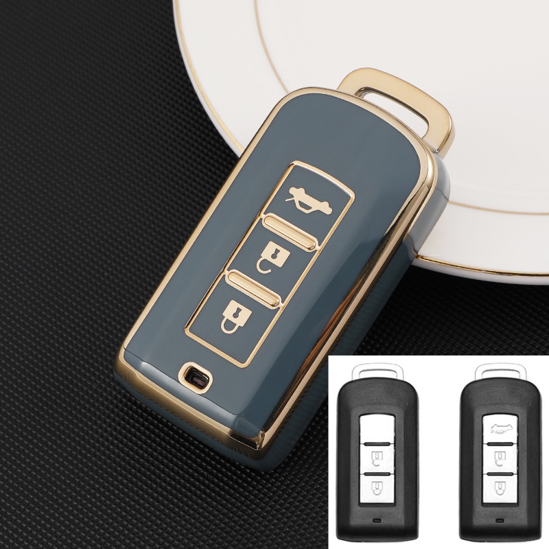 Untuk Mitsubishi ASX/Xpander/Triton/Outlander/Mirage keyless remote car key leather case cover