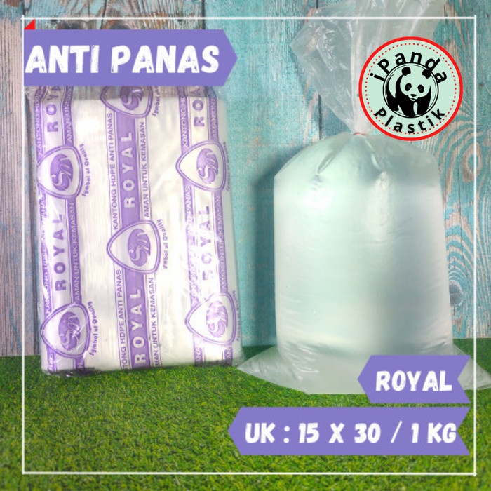 Plastik Anti Panas / Tahan Panas Royal Uk. 15x30 / 1 kg @200gr