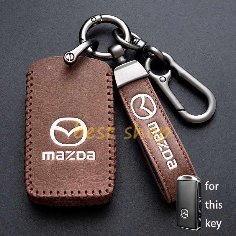 Casing Kunci Mobil Mazda 3 Atenza CX5 cx8 CX4 M6 CX30 Keyless Bahan Kulit