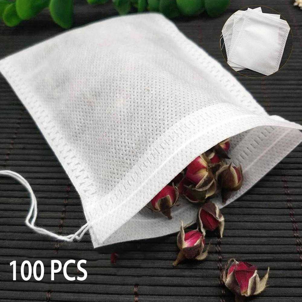 (BISA COD) FTIHSHP Miss Rose Kantong Filter Saringan Teh Teabag Disposable 100 PCS - M100