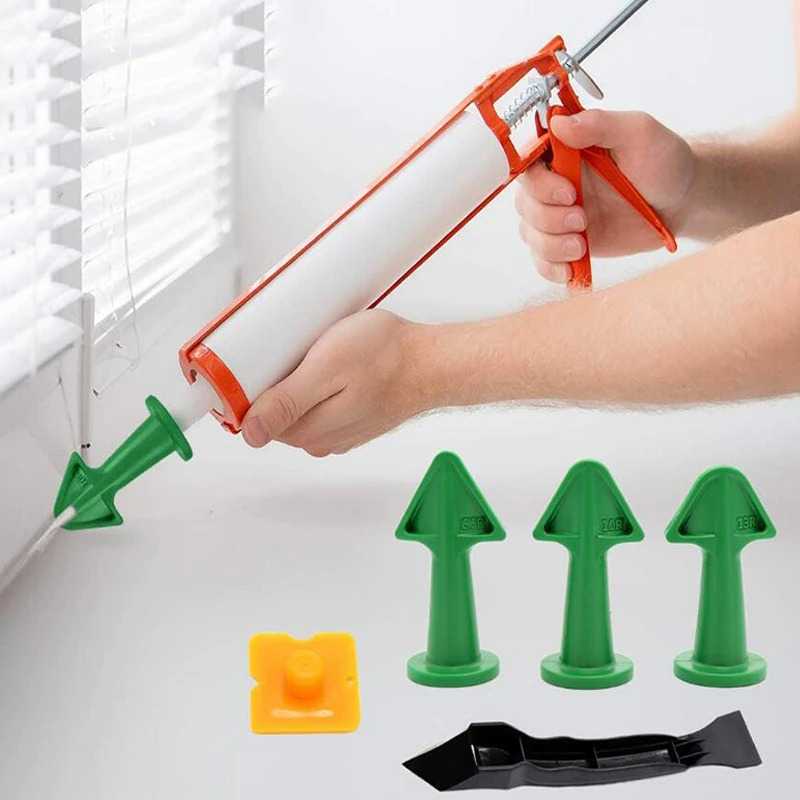 (BISA COD) FTIHSHP HGHOMEART Set Nozzle Kepala Lem Ubin Caulking Finisher - HG2598