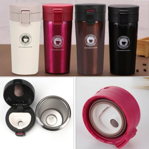 GOS -F102- Termos Kopi Travel Mug Vacum Coffee Tahan Air Panas&amp;Dingin Coffee Cup - Thermos Kopi Stainless Steel 400ml