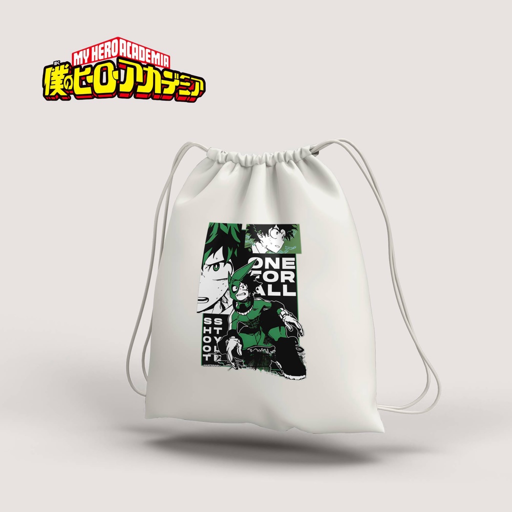 Stringbag Anime Boku no hero midoriya bakugo todoroki my hero academia tas serut canvas termurah