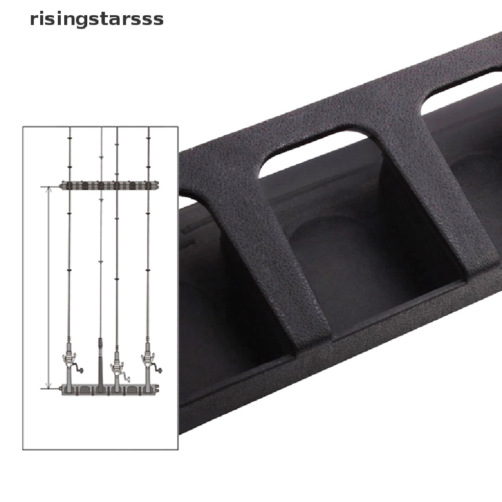 Rsid Span-new Fishing Rod Rack Fishing Pole Holder Dudukan Batang Dinding Untuk Garasi Pancing Penyimpanan Rak Holder Jelly