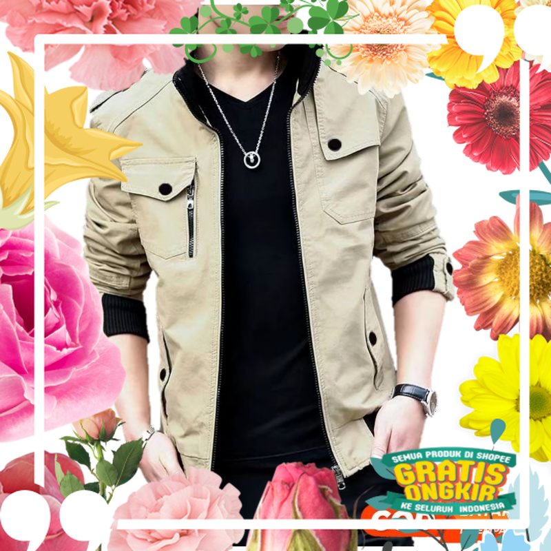 Jaket Bomber Pria Artis / Jaket Casual / Jaket Miller Drill Distro Tebal Original NWS Project / spor