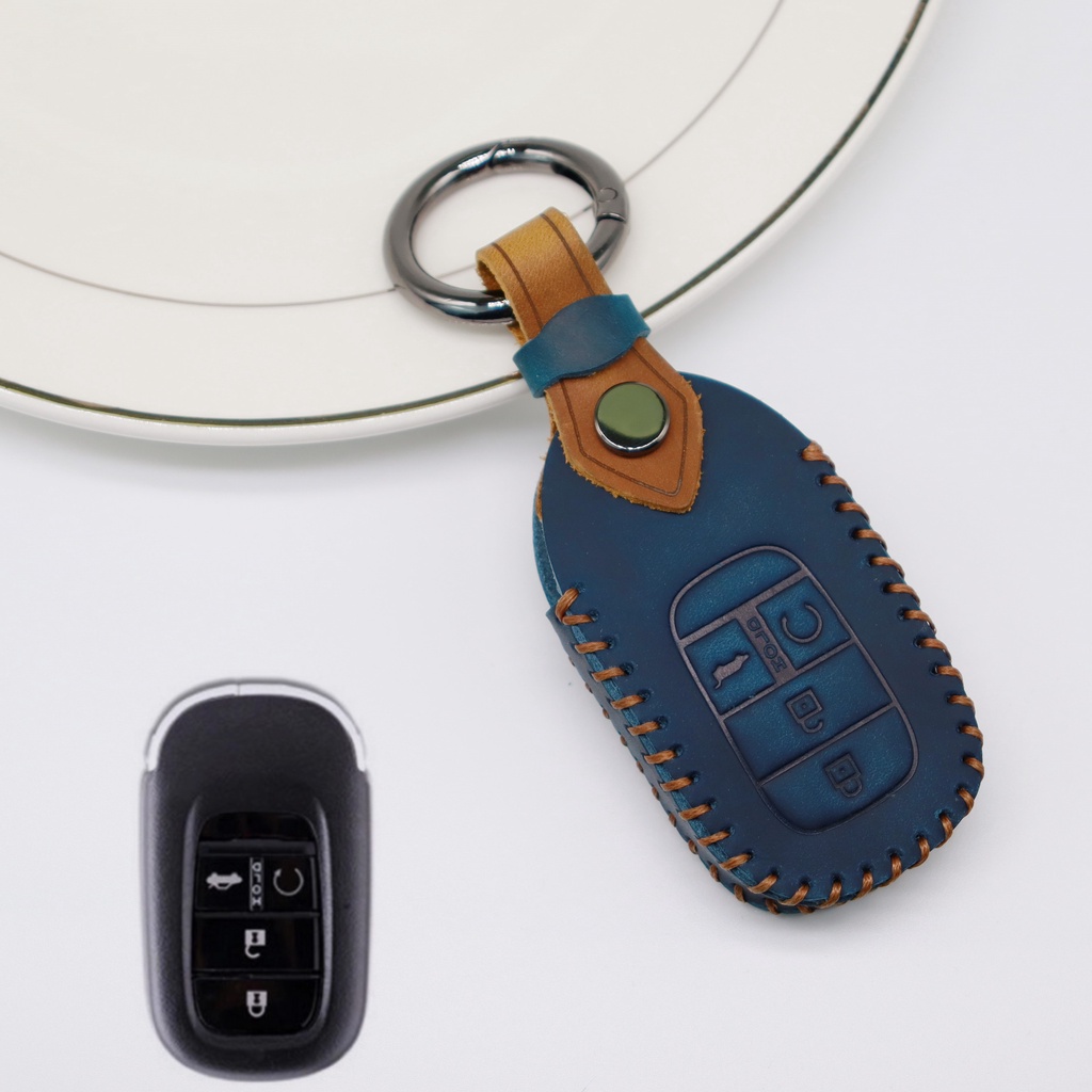 Untuk Honda City HRV BRV JAZZ CRV ACCORD CIVIC Kulit Sapi Asli Dompet Kunci Mobil Tas Cover Holder Keychain