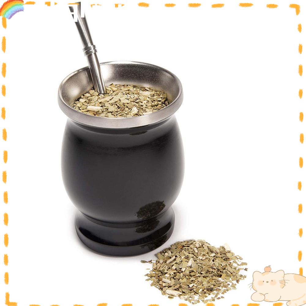 Solighter 8oz Yerba Mate Labu Set Dapur Sikat Pembersih Stainless Steel Mudah Dibersihkan Sedotan Bom