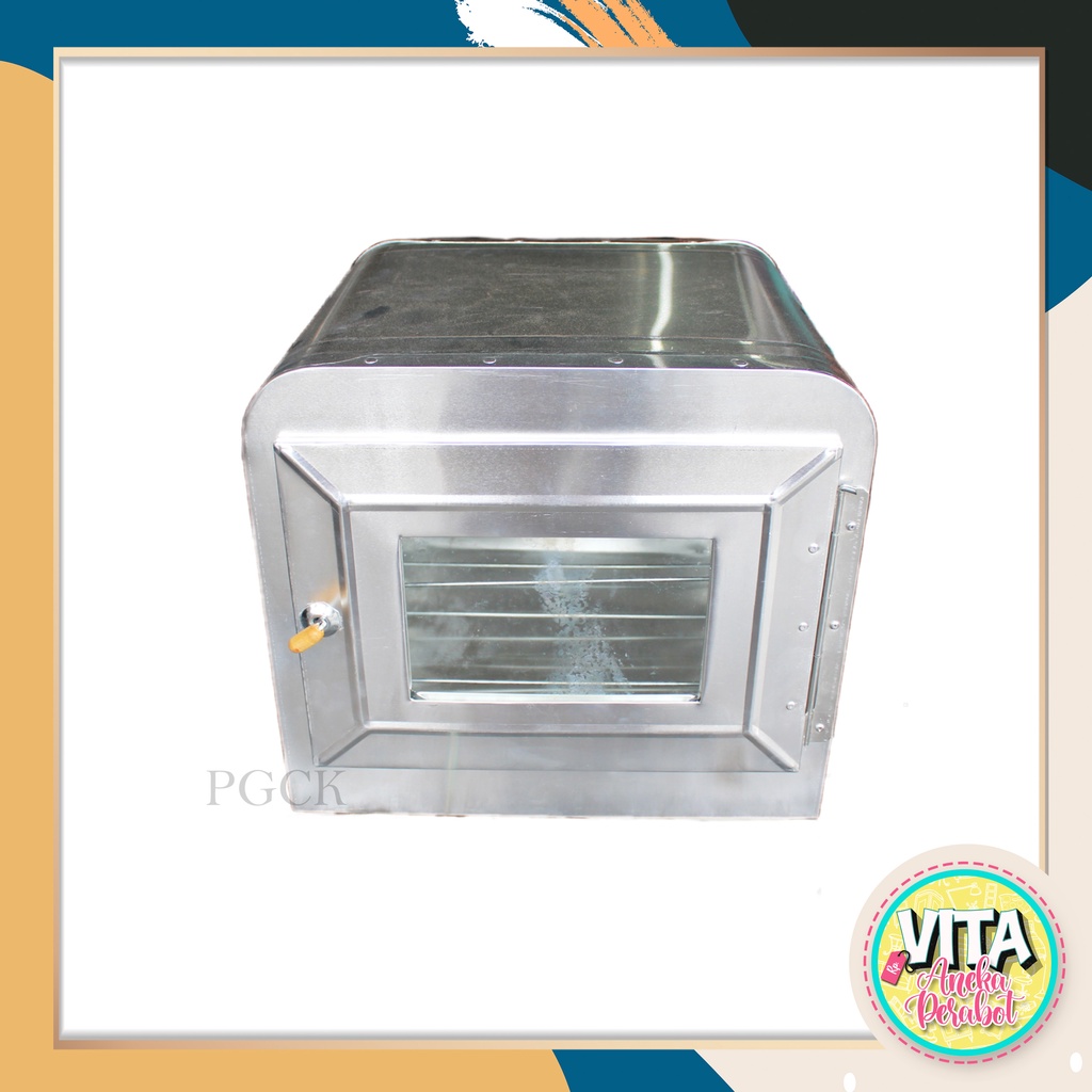 Oven Kompor Tebal Aluminium Kecil / Oven Tangkring gratis packing kayu